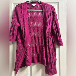 Kim Rogers Crocheted Cardigan